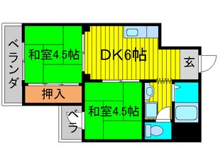 アロ－ハイツの物件間取画像